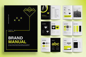 Modern Brand Guidelines, a Brochure Template by ContestDesign