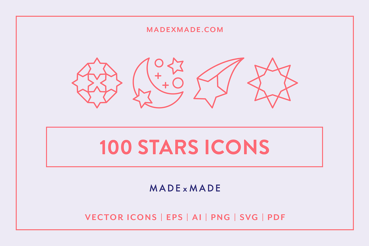 Stars Icons, an Outline Icon by Made by Made (Photo 1 of 7)