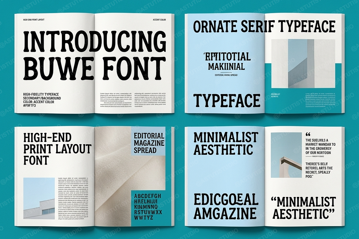 Buwe - Elegant Display Serif, a Sans Serif Font by Astuti Studio (Photo 9 of 26)