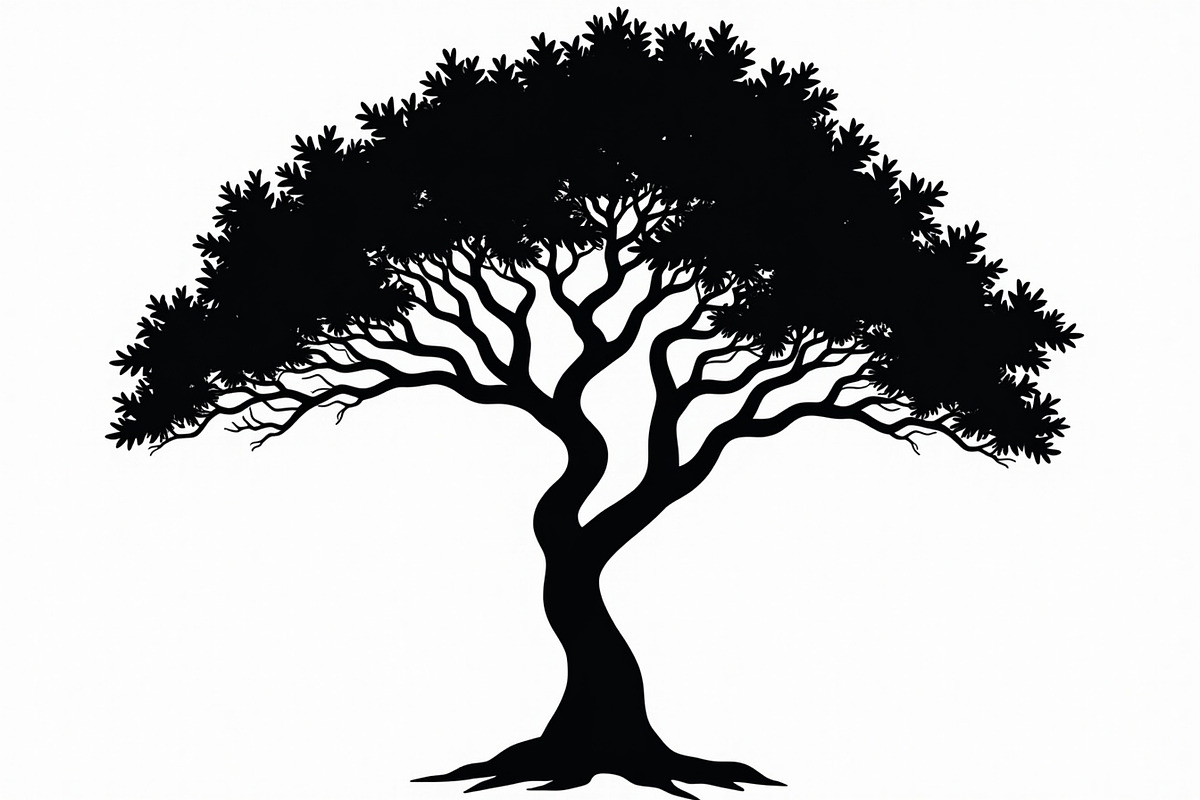 20 Black Tree Silhouettes Bundle, an Illustration by Gaye Art (Photo 18 of 21)