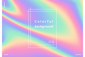Colorful holographic background