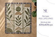 Woven Throw Blanket POD Mockup Canva, a Household Mockup by Mie Mockup Studio (Thumbnail 6 of 10)