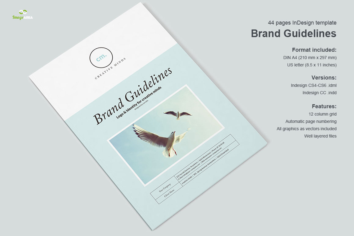 Brand Guidelines - 2 formats, a Brochure Template by Imagination Area (Photo 1 of 8)