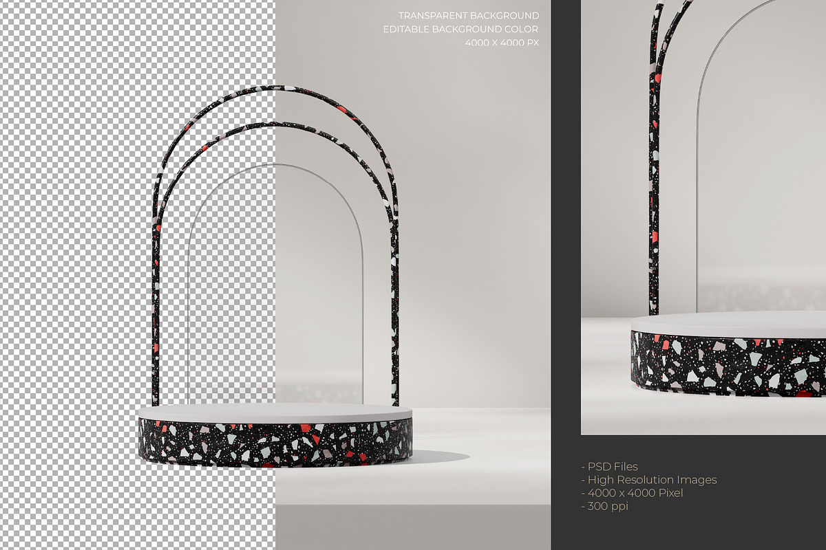 5 Podium with Transparent Background, a Background Graphic by faustudio (Photo 7 of 7)