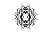 Modern Black and White Mandala Pack, a Decorative Illustration by NJ Himel (Thumbnail 10 of 101)