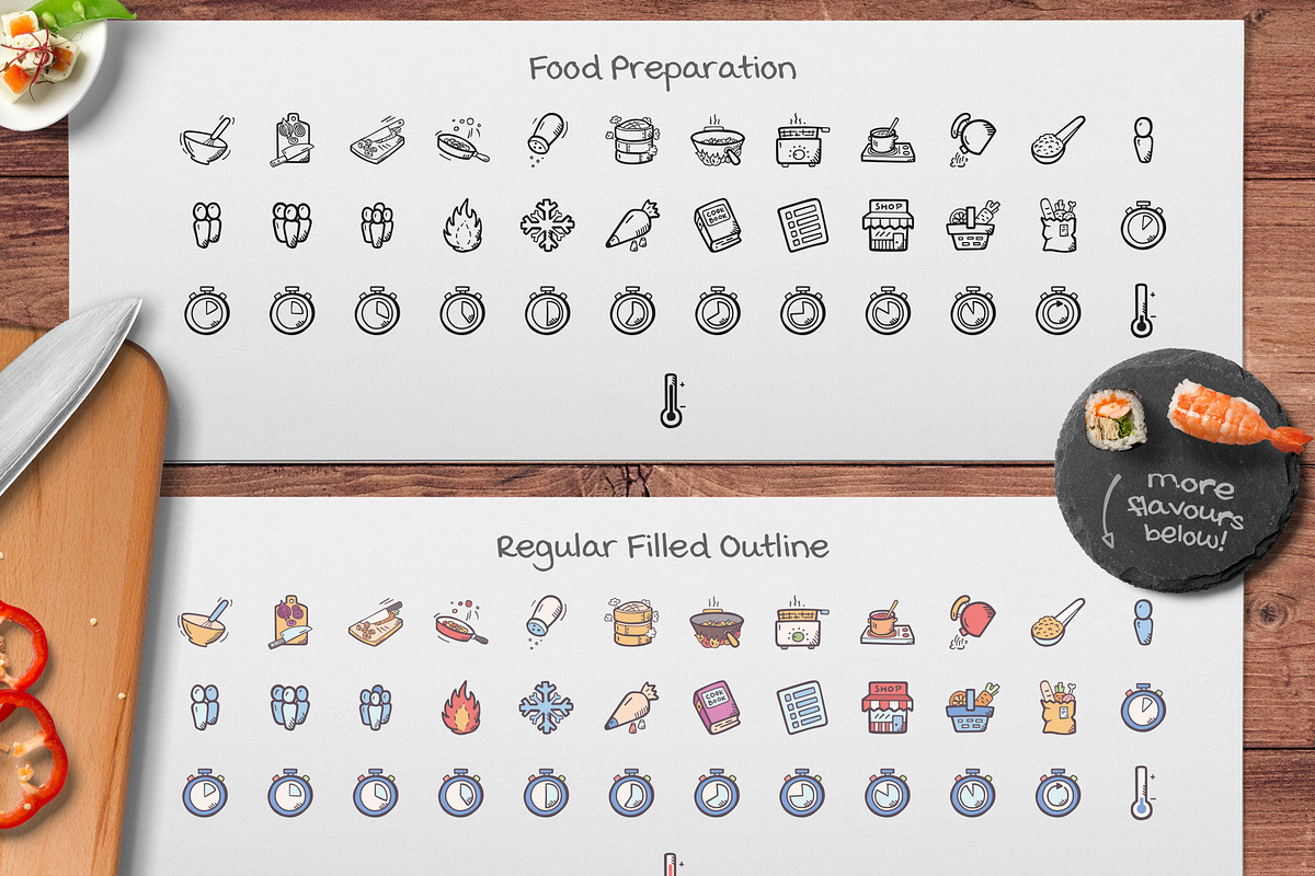 Cooking Hand Drawn Icons, an Icon by Good Stuff No Nonsense (Photo 4 of 11)