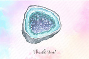 Turquoise Gemstone Png Clipart, an Illustration by Watercolor design (Thumbnail 8 of 12)