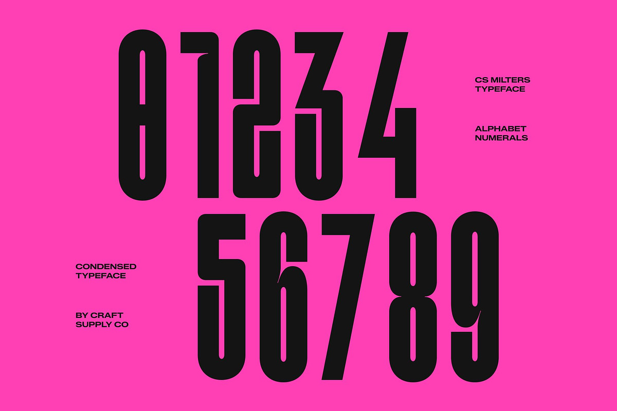 CS Milters – Condensed Font, a Sans Serif Font by Craft Supply Co. (Photo 6 of 8)