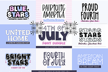4TH OF JULY Font Bundle
