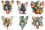 Whimsical Butterfly Fairy Clipart, an Illustration by DreamArtGraphic (Thumbnail 4 of 5)