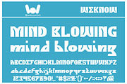 Mind Blowing font, a Font by weknow (Thumbnail 1 of 5)