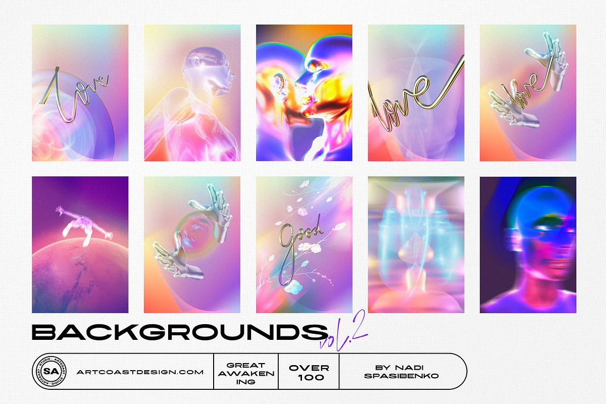 AWAKENING 3D Objects & Poster, a Wallpaper Graphic by nadispasibenko (Photo 6 of 16)
