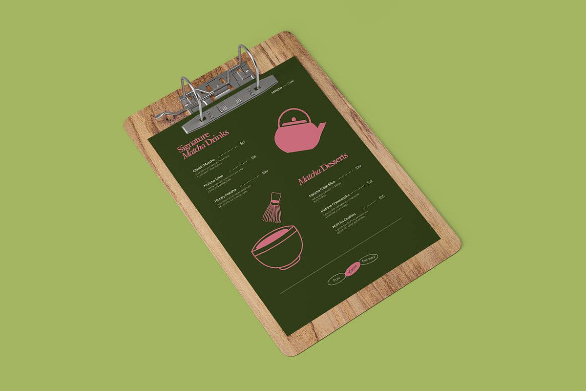 Honcha - Menu, a Card Template by VUNIRA (Photo 3 of 3)
