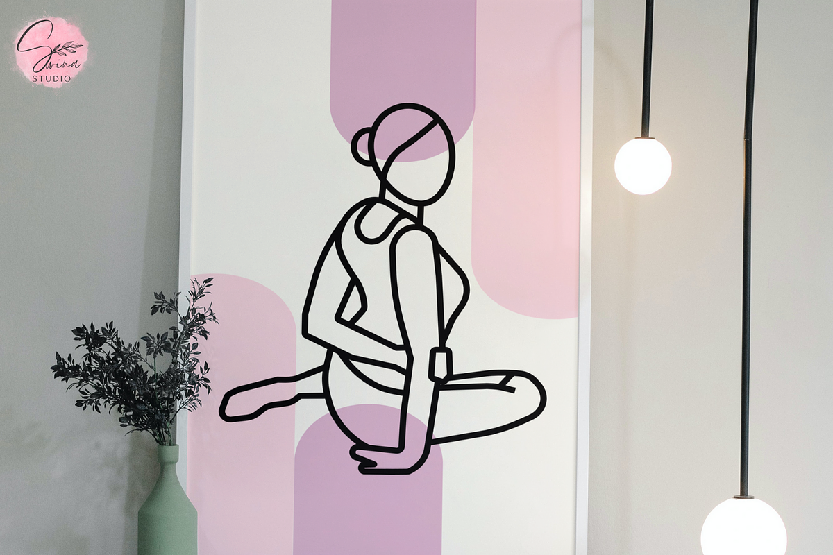 Yoga Wall Art Packs, a Poster Template by SWINA STUDIO (Photo 3 of 5)