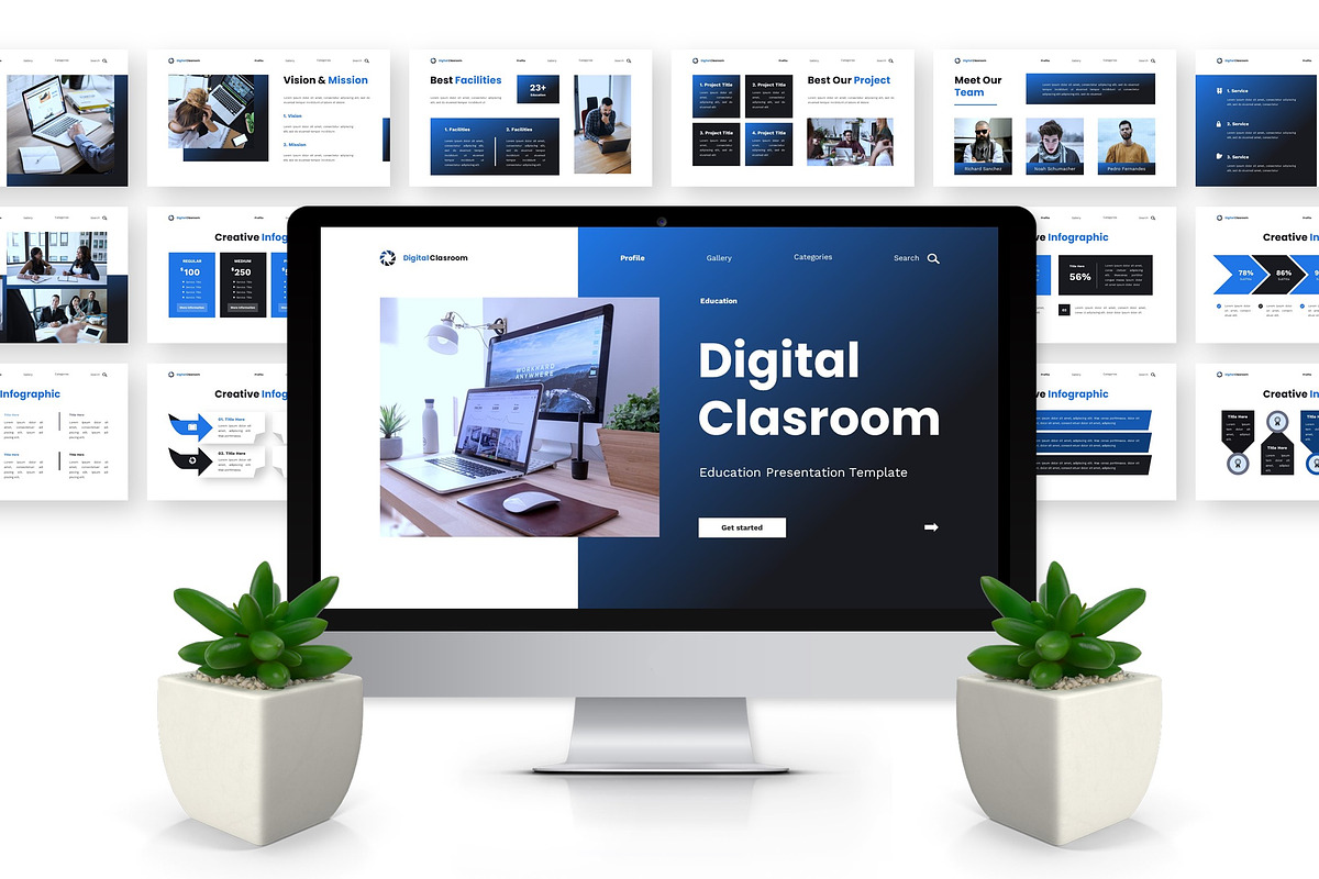 Digital Clasroom - Education PPT, a Presentation Template by Deepslide Studio (Photo 3 of 6)
