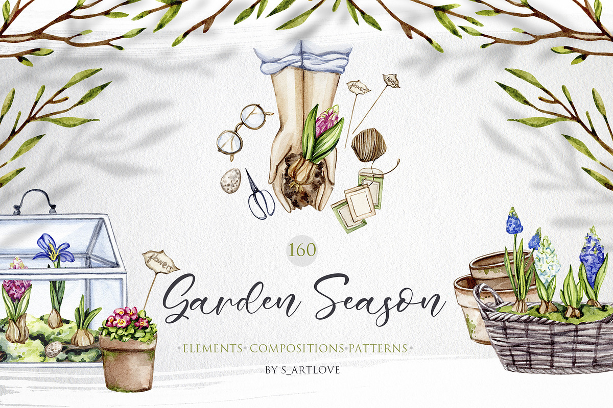 Garden Season Collection, an Illustration by S_ARTLOVE (Photo 1 of 10)