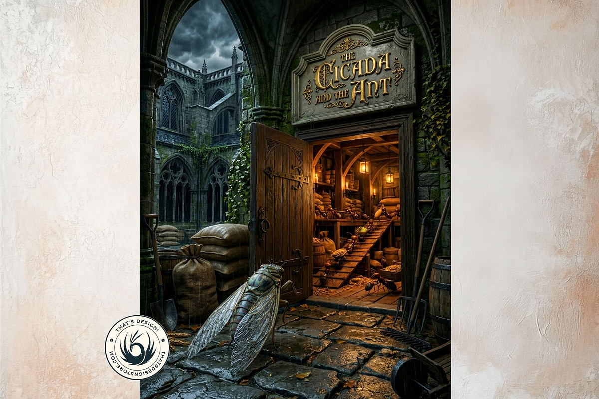Jean De La Fontaine Fables Papers V1, an Education Illustration by ThatsDesignArt (Photo 10 of 16)