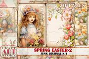 Spring Easter-2 junk journal Kit, a Person Illustration by CraftArtStory (Thumbnail 1 of 6)