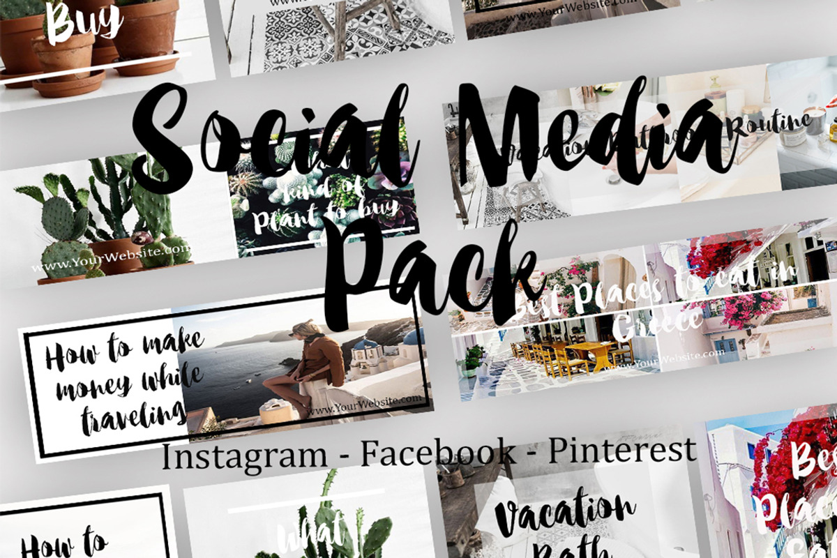 Social Media Pack, a Social Media Template by Jo-Lou Design (Photo 1 of 4)