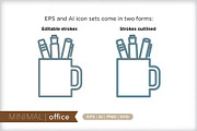Minimal office icons, an Outline Icon by Picture Window (Thumbnail 3 of 5)