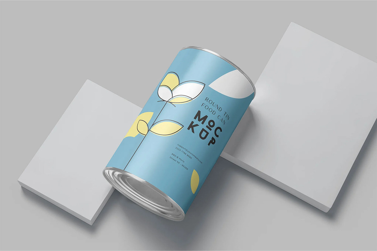 Tin Can Mockup, a Product Mockup by megostudi0 (Photo 6 of 6)