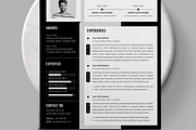 Black & White Resume CV Design, a Resume Template by MightyDesign (Thumbnail 3 of 7)