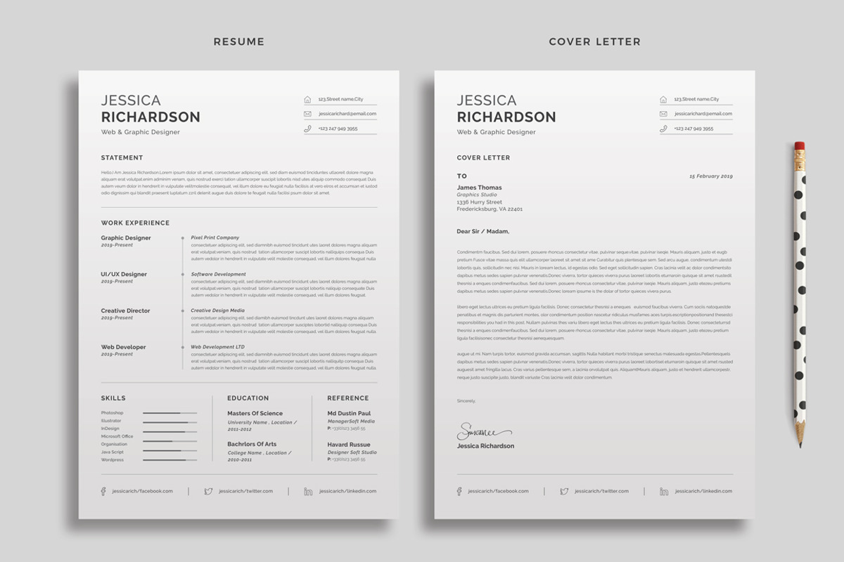 Resume/CV, a Resume Template by ThemeDevisers (Photo 2 of 3)