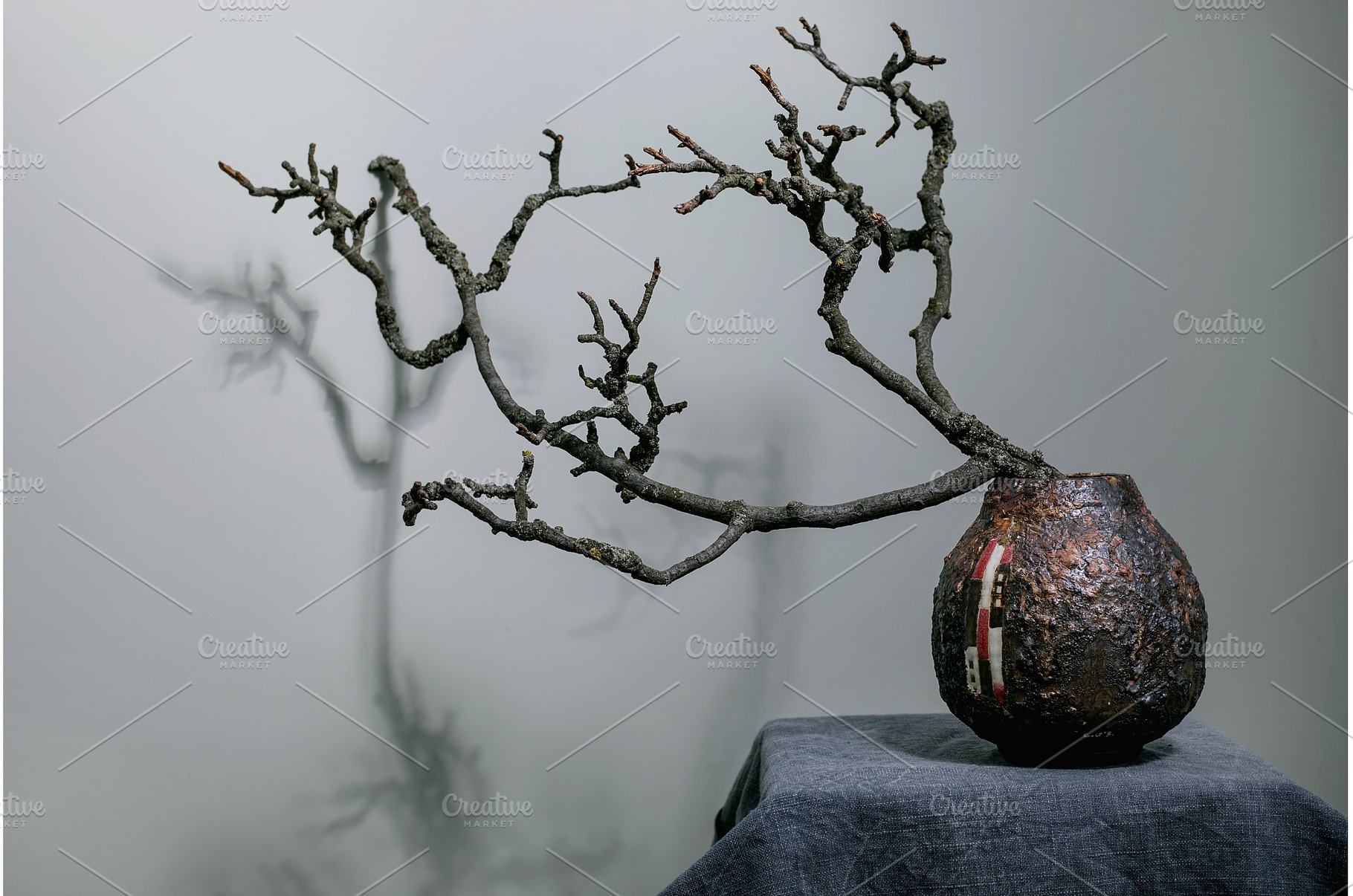 Minimalist Bonsai Branch In Ceramic, an Arts & Entertainment Photo by Natasha Breen