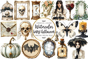 Ivory Gothic Halloween Clipart, an Illustration by OK Design (Thumbnail 1 of 5)
