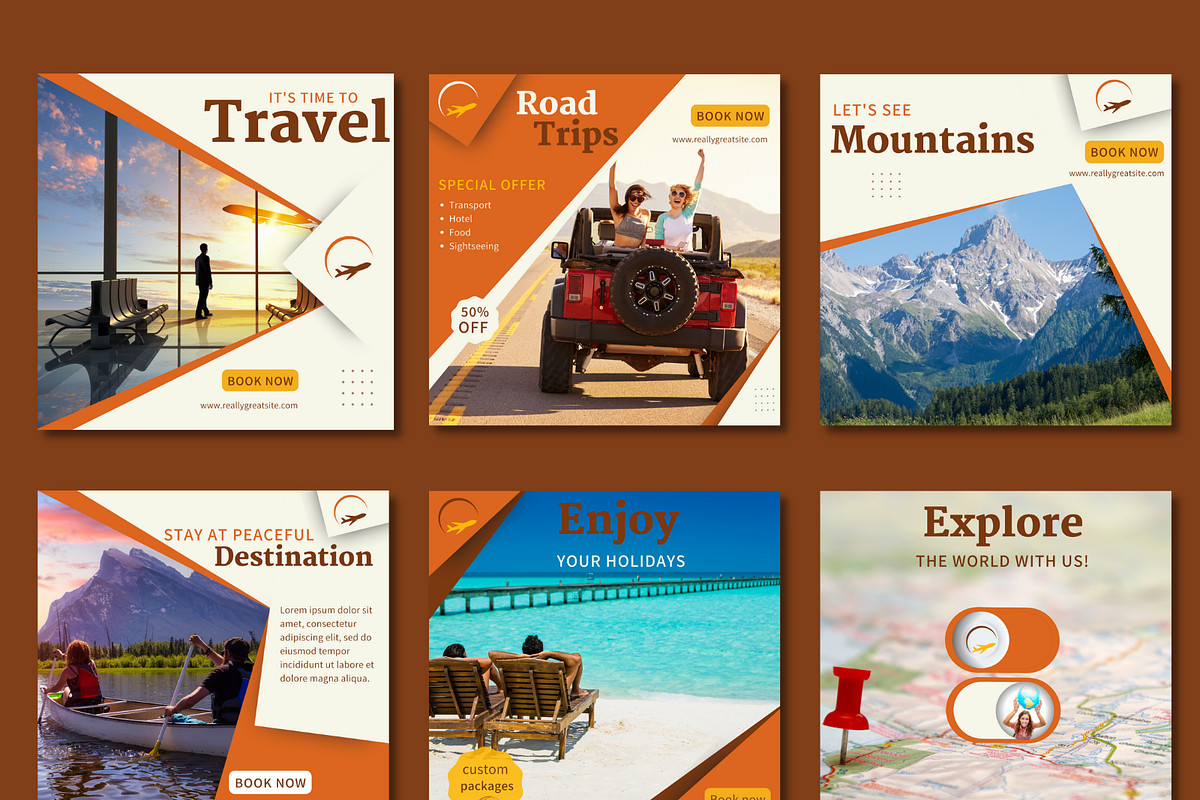 Instagram Travel Company Templates, a Social Media Template by Qamso Designs (Photo 2 of 3)