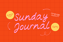 Sunday Journal A Playful Marker Font