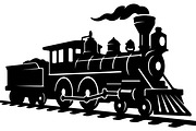 Steam locomotive and diesel train, a Transportation Illustration by jahid234 (Thumbnail 7 of 13)