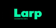 Larp, a Sans Serif Font by Par Défaut (Thumbnail 1 of 8)