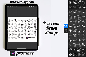 Cartoon Eyes Procreate Brush Stamp 4