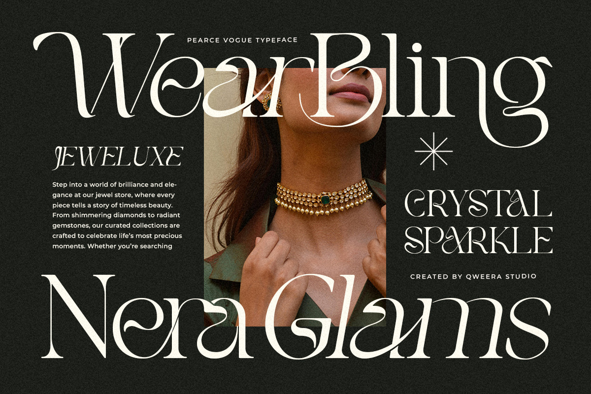 Pearce Vogue - Luxury Serif, a Serif Font by Qweera Studio (Photo 3 of 10)