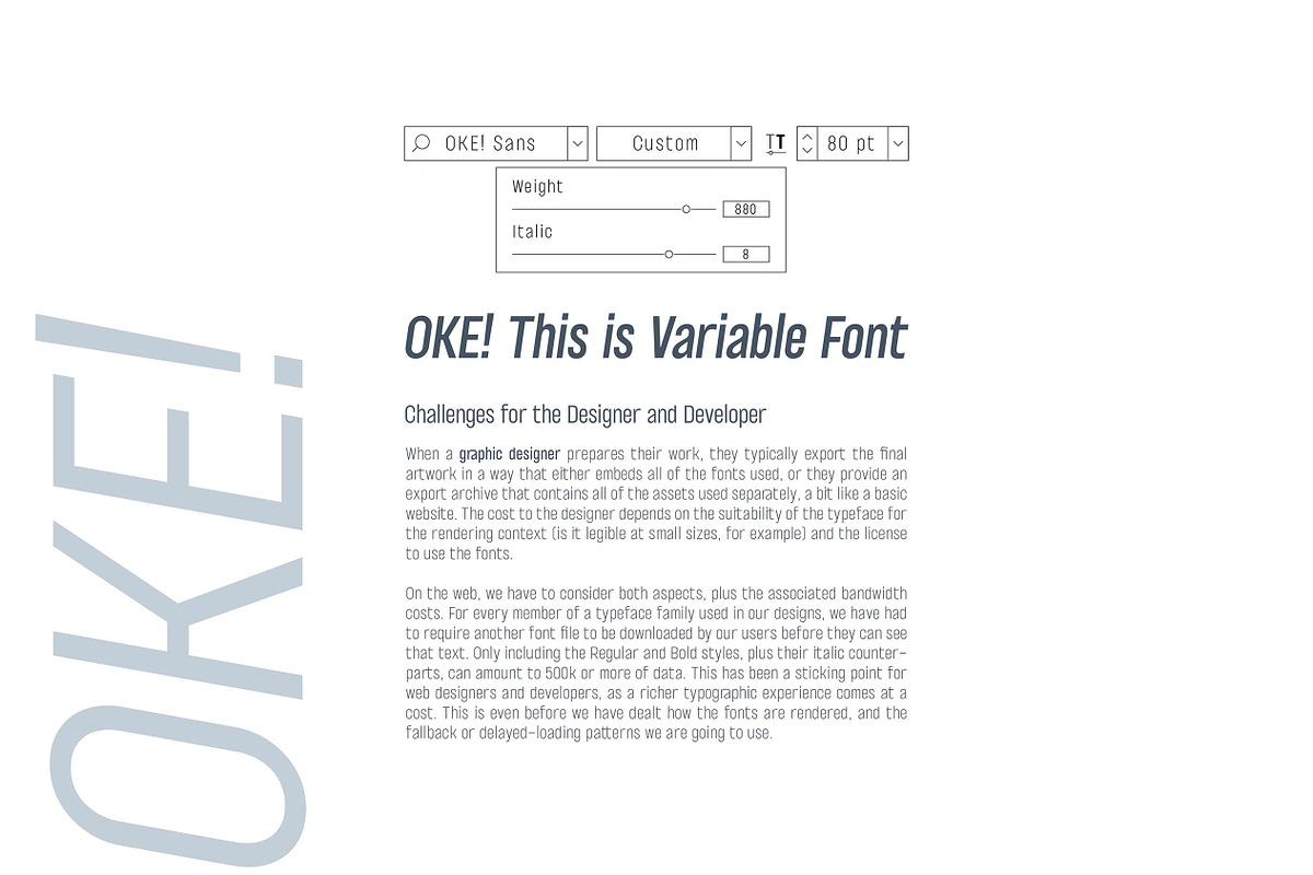OKE! Sans Family ( Variable Fonts ), a Sans Serif Font by Paperwitch (Photo 9 of 15)