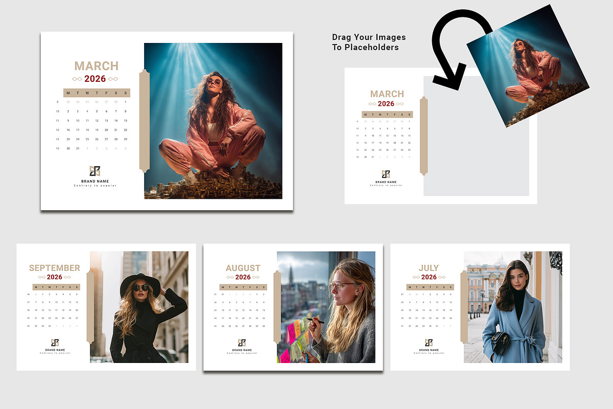 Calendar Template/Landscape 2026, a Stationery Template by Design Zone (Photo 4 of 6)