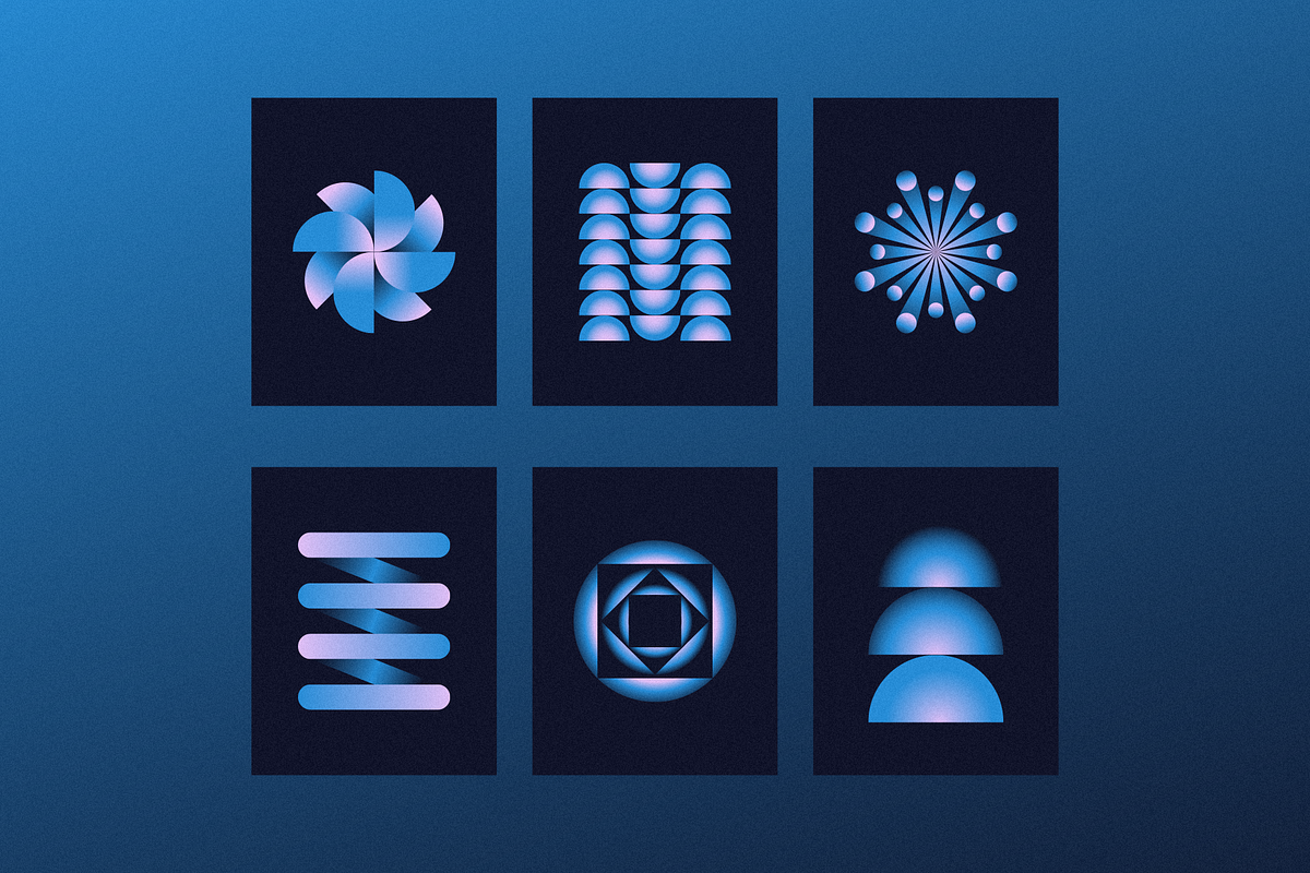 Gradient vector shapes, a Background Graphic by venimo (Photo 3 of 7)