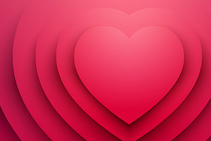 Valentine Day Heart Love Background, a Background Graphic by Black White Mouse Design