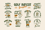 Golf Mascot Illustration Pack, a Sport Illustration by Skilline Supply Co. (Thumbnail 1 of 11)