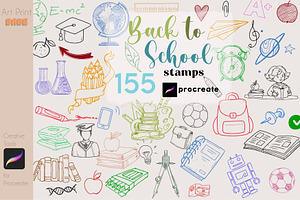 Back To School Stamps Kids Science