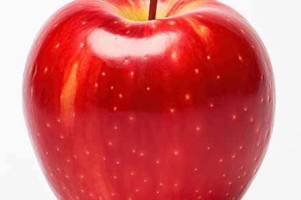 Fresh red apple isolated on white background, a Food & Drink Photo by AlyaAnd