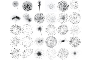 Firework Set 5 Procreate Brush Stamp