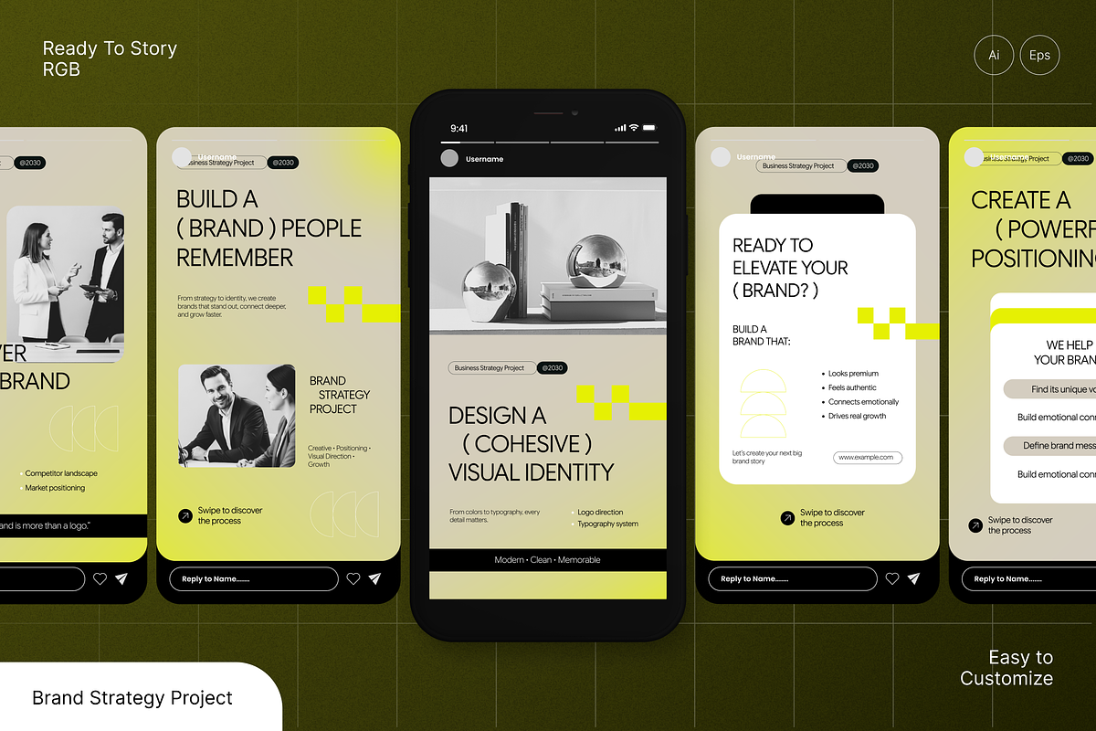 Strategy Project Instagram Story, a Social Media Template by Annora Studio (Photo 1 of 6)
