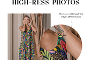 Women Long Dress Mockup Bundle, a Shirt Mockup by Neutral Mockups (Thumbnail 5 of 8)