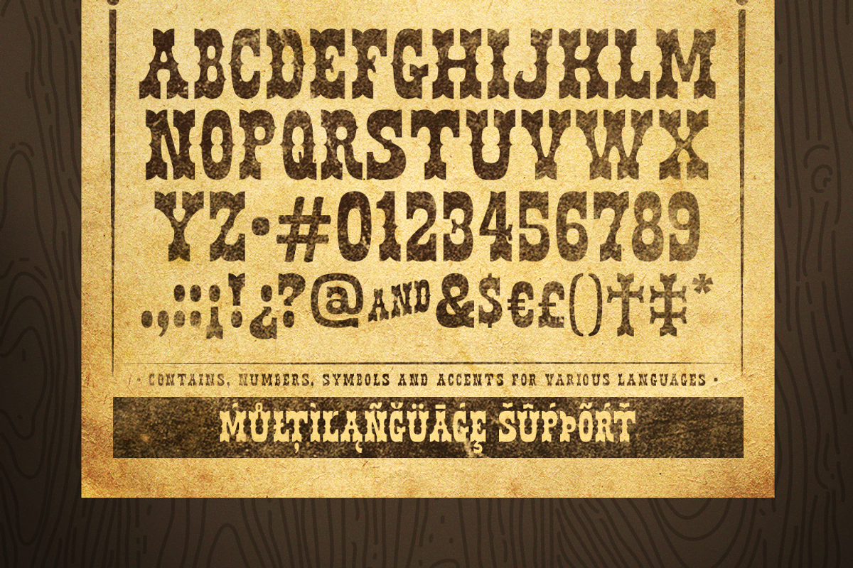 Cantina - Western Slab Serif, a Slab Serif Font by DonMarciano (Photo 2 of 6)