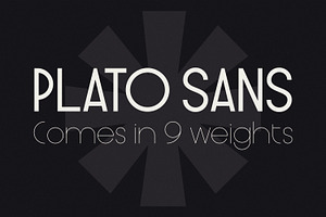 Plato Sans - Geometric Display Font