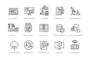 Career and job skills line icons set, an Outline Icon by Tettygreen (Thumbnail 2 of 2)