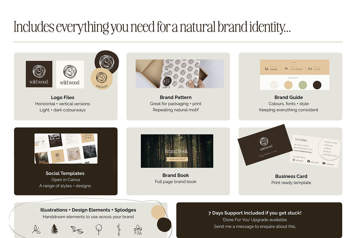 Earthy Eco Nature Brand Logo Kit, a Branding & Logo Template by CreativeWilderness (Photo 13 of 19)