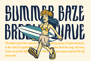 Funkies Surfer Modern Psychedelic, a Font by PutraCetol Studio (Thumbnail 2 of 5)